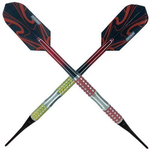 Laserdarts SOFT TIP - DISCO FEVER Red/Yellow 10.5g