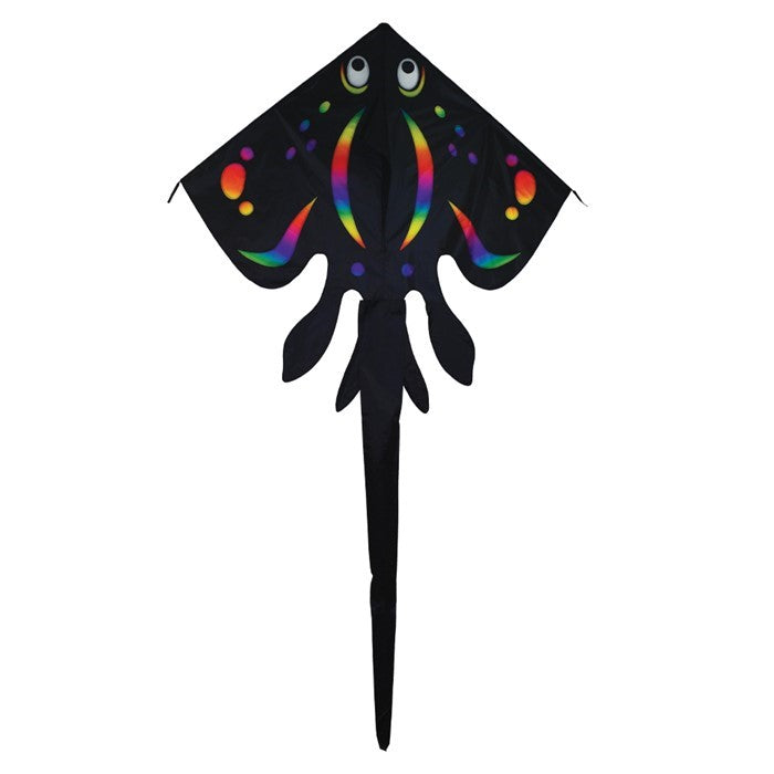In The Breeze Black Stingray 70" Fly-Hi Kite