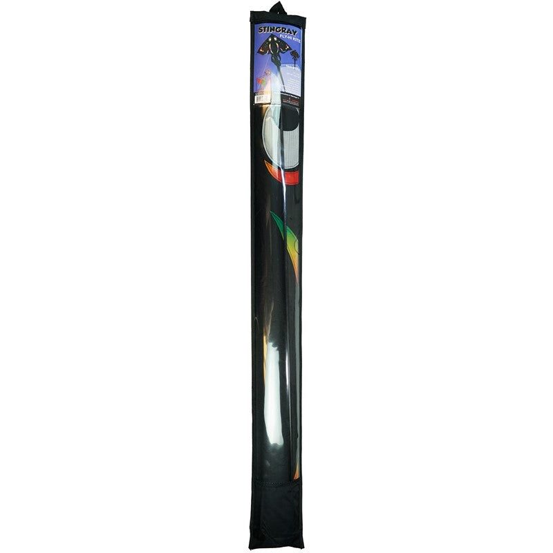 In The Breeze Black Stingray 70" Fly-Hi Kite